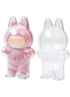 Arabest Protective Case for LABUBU, Clear Display Case with Keychain, (Doll Excluded, 1PCS Style A Standing)  - Image 1