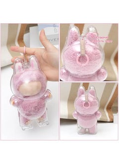 Arabest Protective Case for LABUBU, Clear Display Case with Keychain, (Doll Excluded, 1PCS Style A Standing)  - Image 4