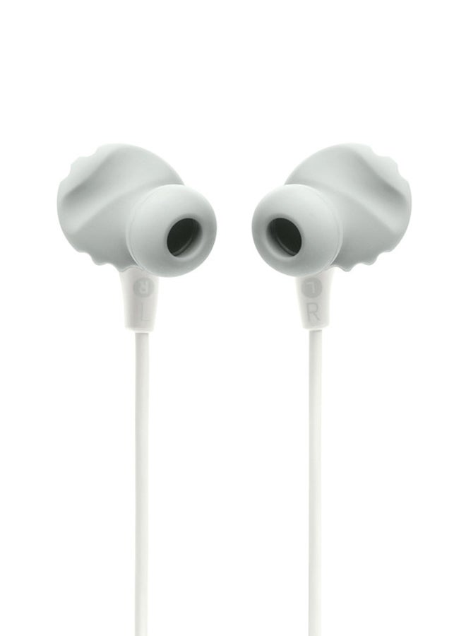 JBL Endurance Run 2 Waterproof Wired Sports In-Ear Headphones, Fliphook Design, Flexsoft Technology, Ipx5 Sweatproof, Hands-Free Calls, Magnetic Buds White - Image 4