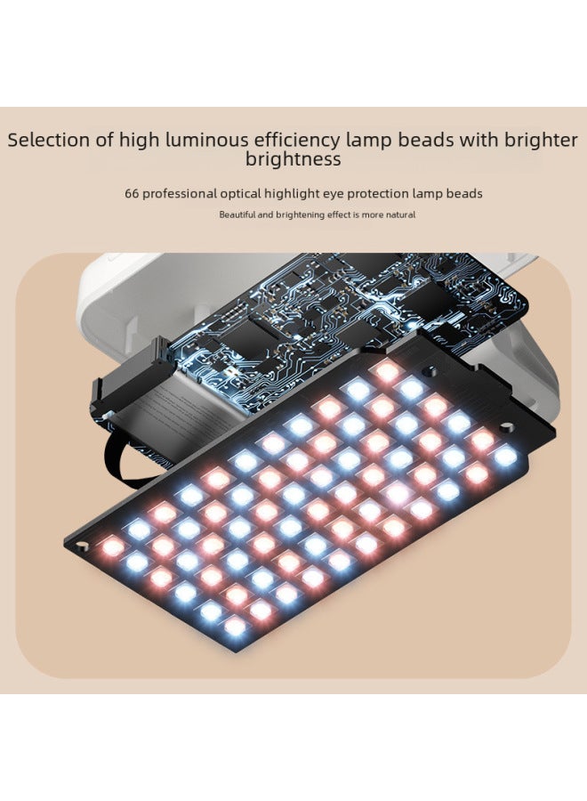 F6 R6 Fill Light Mobile Phone Photography Clamping LED Pocket Light Vlog Video Live Overhead Bracket-Specifications:F6-rgb 【black Model】  - Image 4