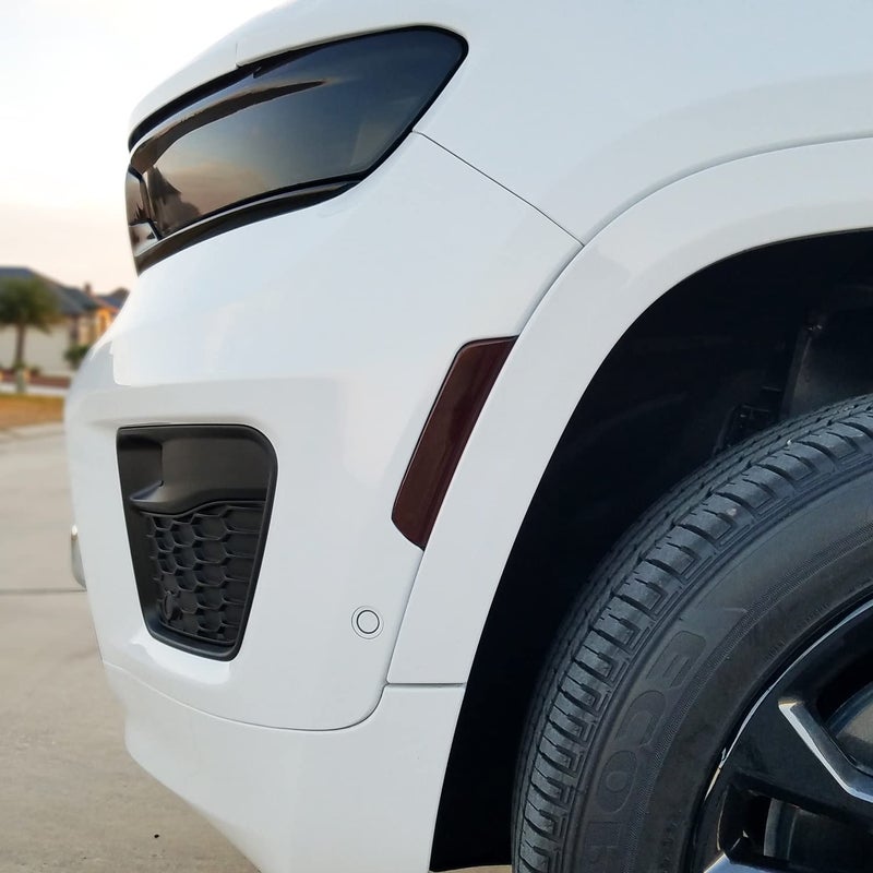 SlickMod PreCut Vinyl Smoke Tint for 2021-2022 Jeep Grand Cherokee L Sidemarker (4. Sidemarker, 20% Dark Smoke) - Image 3