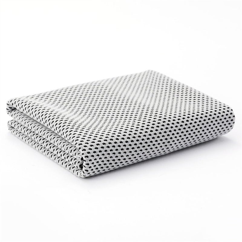 2 Pcs Cooling Towels for Neck and Face, 30 x 100cm Soft Breathable Chilly Sweat Towel for Yoga, Golf, Sport, Running, Gym, Workout,Camping and Fitness (Light Gray)