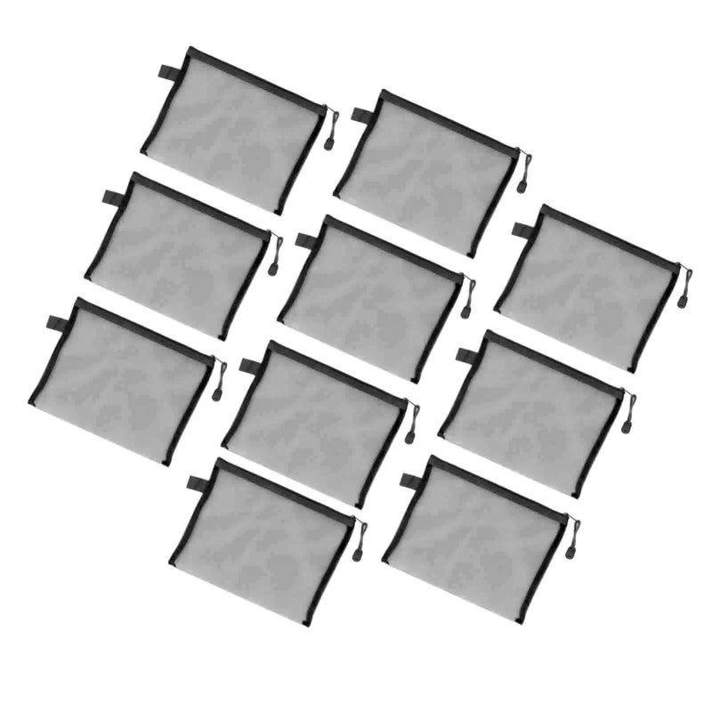 Mesh Zipper Pouch A5 Size Tear Resistant Document Organizer - Waterproof Nylon Material Document Bag for Home Office School Travel - Image 5