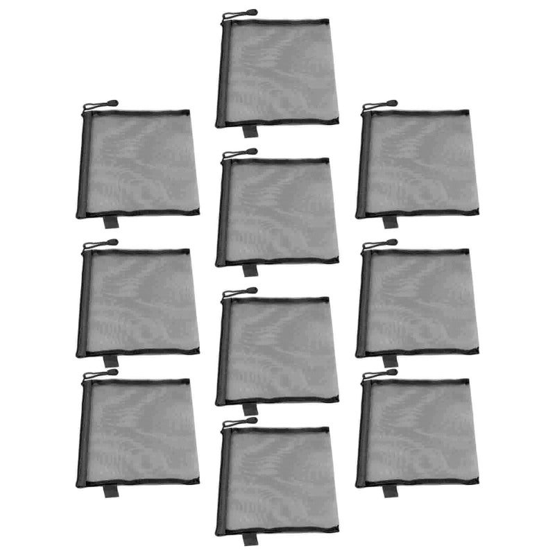 Mesh Zipper Pouch A5 Size Tear Resistant Document Organizer - Waterproof Nylon Material Document Bag for Home Office School Travel - Image 2