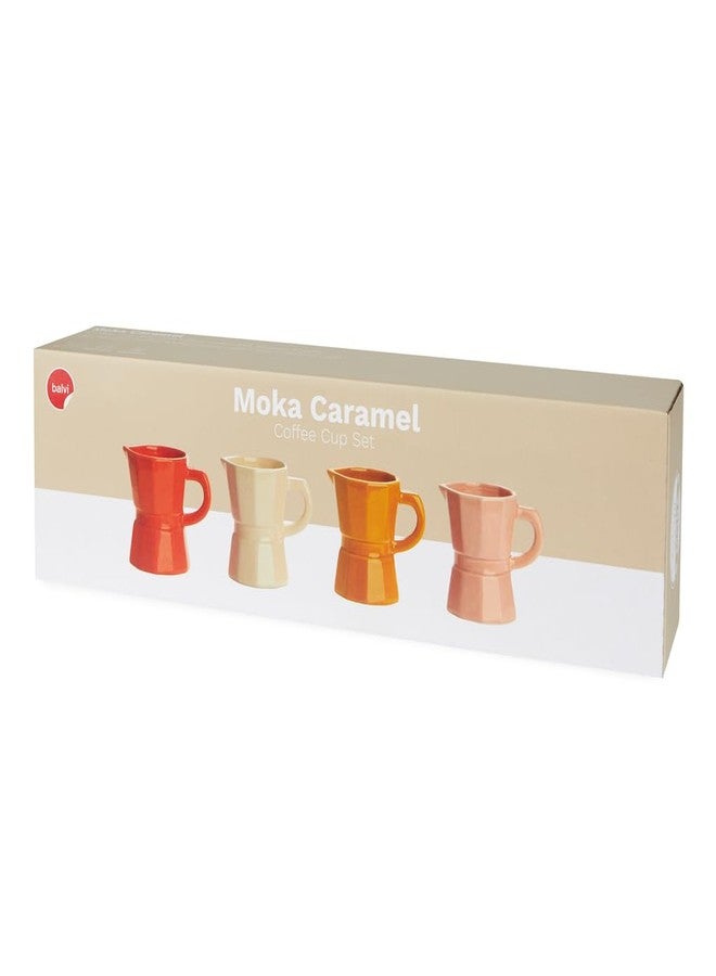Balvi Coffee Mugs Set, Coffee Cup Set, Moka Design of Traditional Italian Ceramic Coffee Maker - Image 2