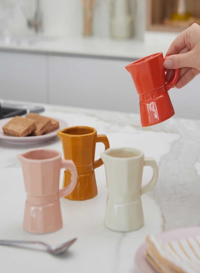 Balvi Coffee Mugs Set, Coffee Cup Set, Moka Design of Traditional Italian Ceramic Coffee Maker - Image 5