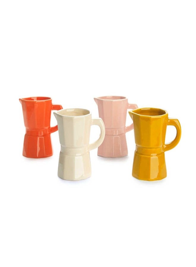 Balvi Coffee Mugs Set, Coffee Cup Set, Moka Design of Traditional Italian Ceramic Coffee Maker - Image 1