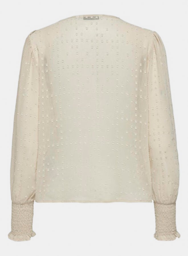 ONLY ONLY Womens Eleanor Life Longsleeve Dobby Top  - Image 4