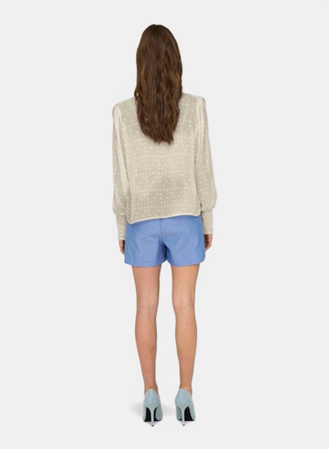 ONLY ONLY Womens Eleanor Life Longsleeve Dobby Top  - Image 2