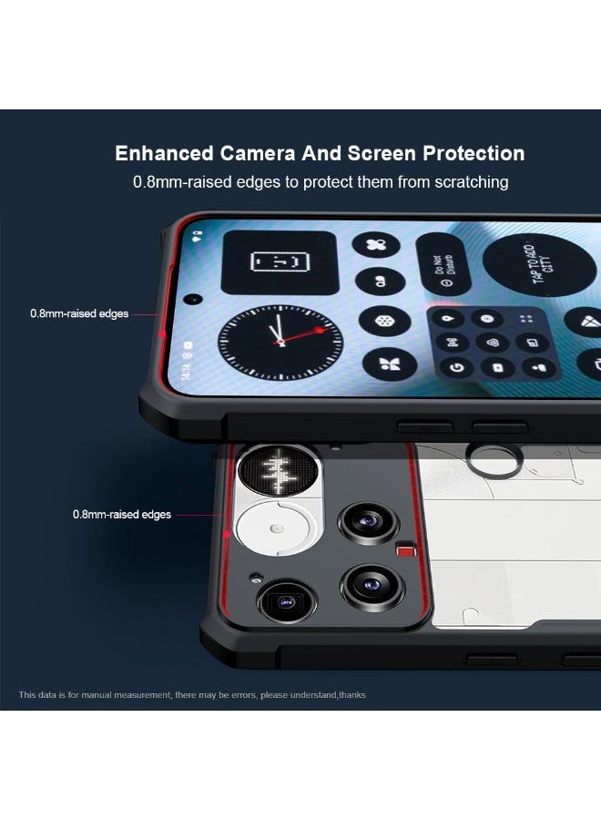 عام غطاء صقيل متوافق مع ناثينج فون (3)، لوح خلفي من PC لين مضاد للصدمات مع إطار TPU، غطاء مقاوم للاهتزازات والسقوط. - Image 3