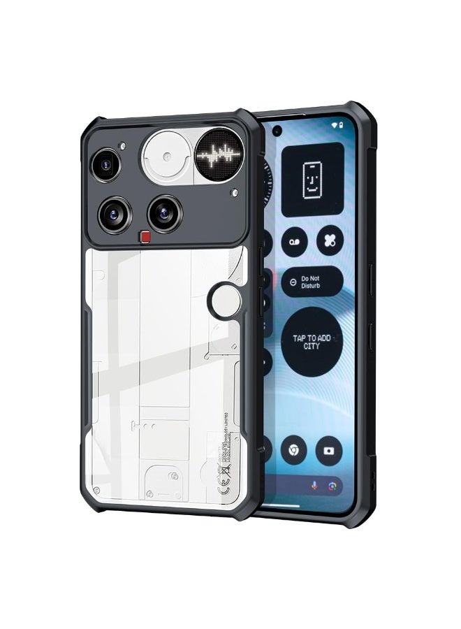 عام غطاء صقيل متوافق مع ناثينج فون (3)، لوح خلفي من PC لين مضاد للصدمات مع إطار TPU، غطاء مقاوم للاهتزازات والسقوط. - Image 1