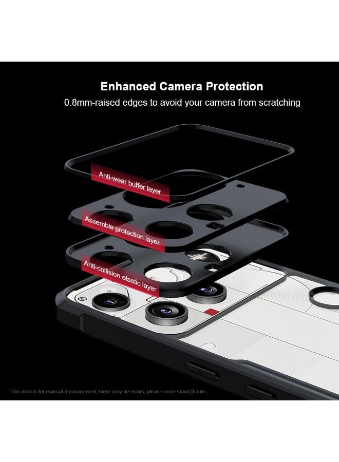 عام غطاء صقيل متوافق مع ناثينج فون (3)، لوح خلفي من PC لين مضاد للصدمات مع إطار TPU، غطاء مقاوم للاهتزازات والسقوط. - Image 5