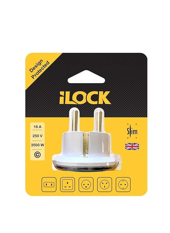 iLOCK Ilock Miko Power Converter from 3 to 2 way socket 16A 250V 3500W  - Image 1