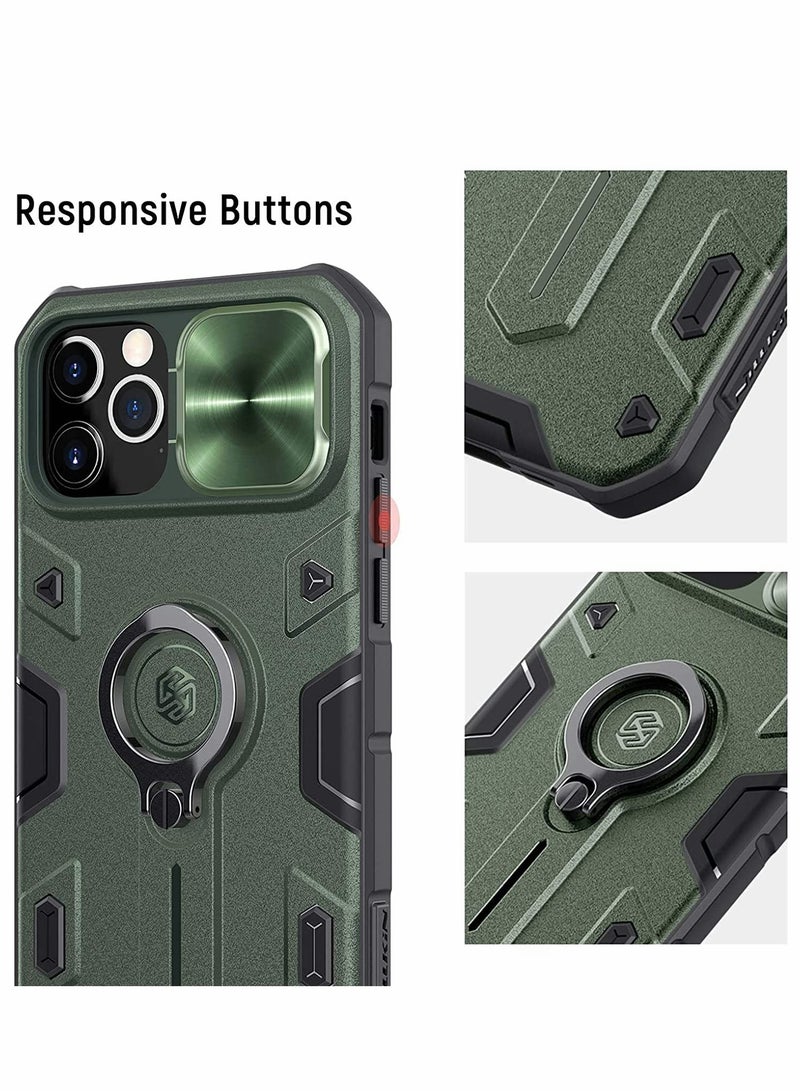Excefore Case for iPhone 12 Mini 5.4'' - Military Grade Case with 360° Kickstand Ring Stand and Slide Camera Cover, PC & TPU Impact - Resistant Bumpers Armor Case  - Image 3