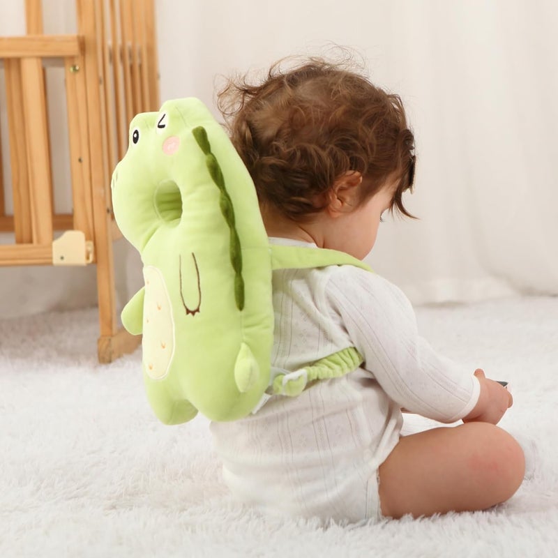 SOZOON Baby Head Protector Backpack - Soft & Lightweight Head Protection Pillow for Bebe Walking and Crawling(Dinosaur) - Image 5
