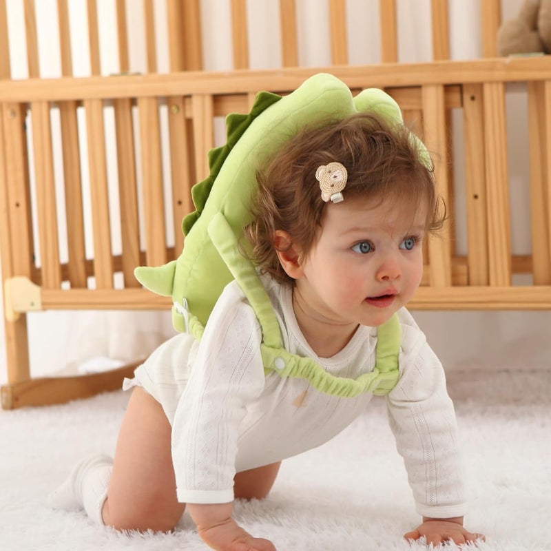 SOZOON Baby Head Protector Backpack - Soft & Lightweight Head Protection Pillow for Bebe Walking and Crawling(Dinosaur) - Image 3