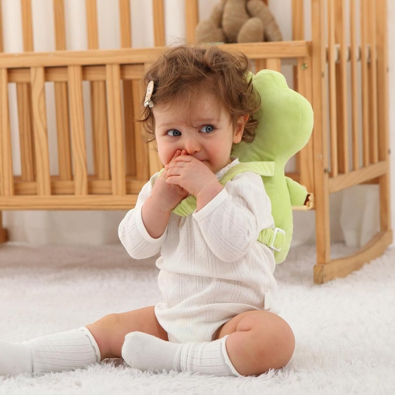 SOZOON Baby Head Protector Backpack - Soft & Lightweight Head Protection Pillow for Bebe Walking and Crawling(Dinosaur) - Image 4