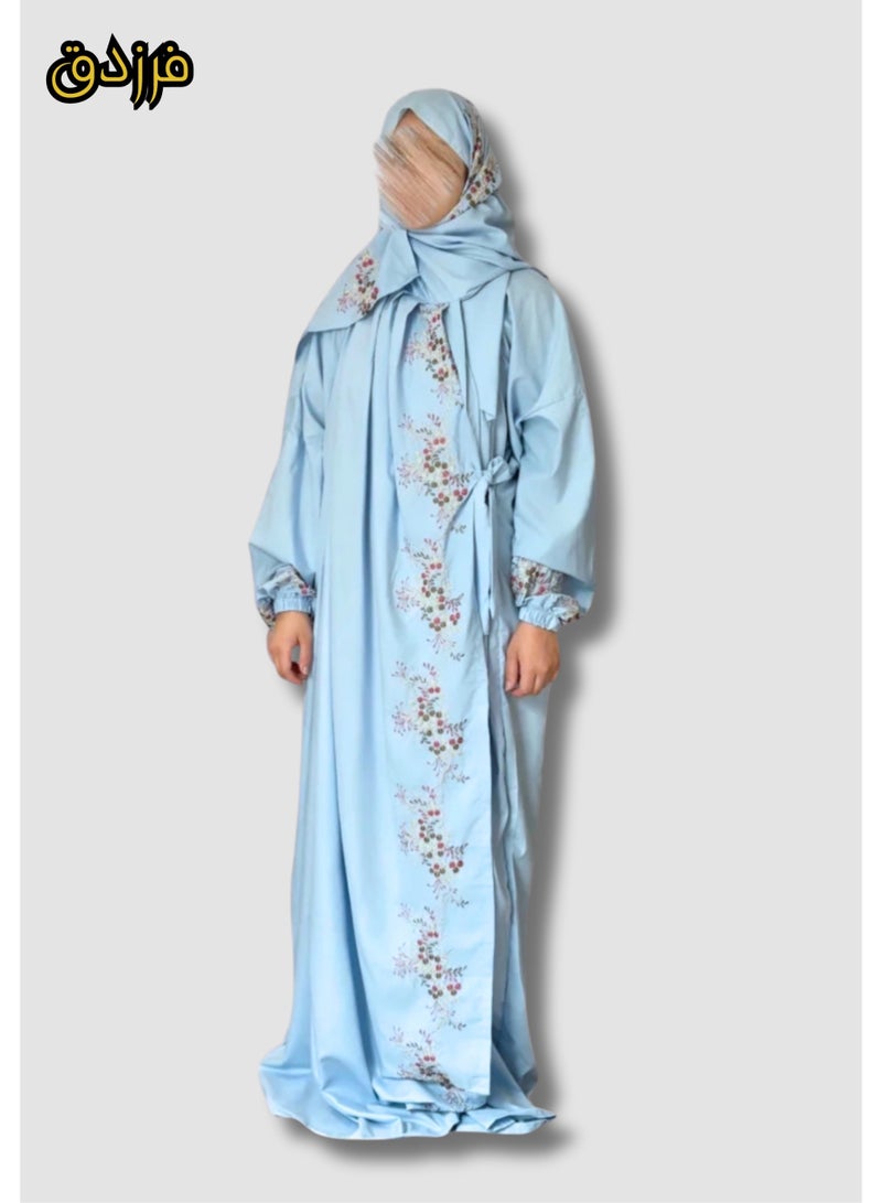 Farazdaq Wide and comfortable women's prayer sheet, excellent cold material - Image 1