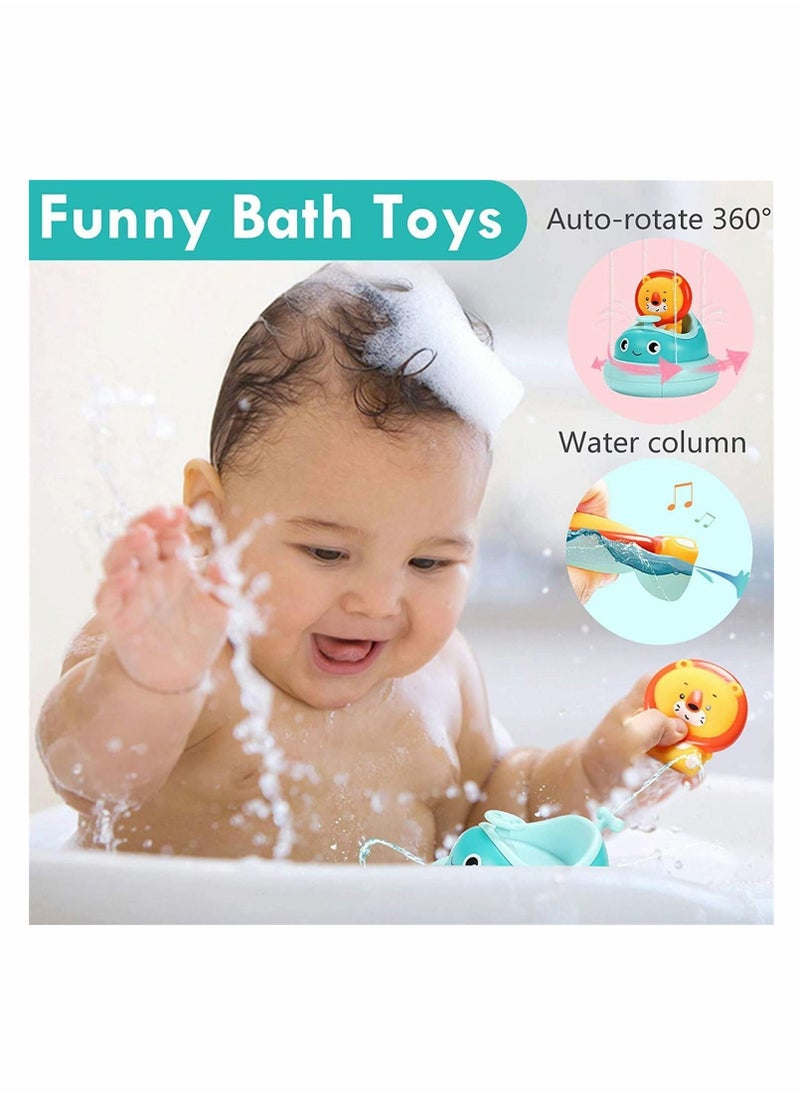 Generic - Baby Bath Toys Kids Automatic Whale Tub Shower Toy Water Spray Bathroom Game  Interactive Fun Bathtime Gifts for 12 18 Months 1 2 Year Olds Toddlers Infants Girls Boys - Image 1