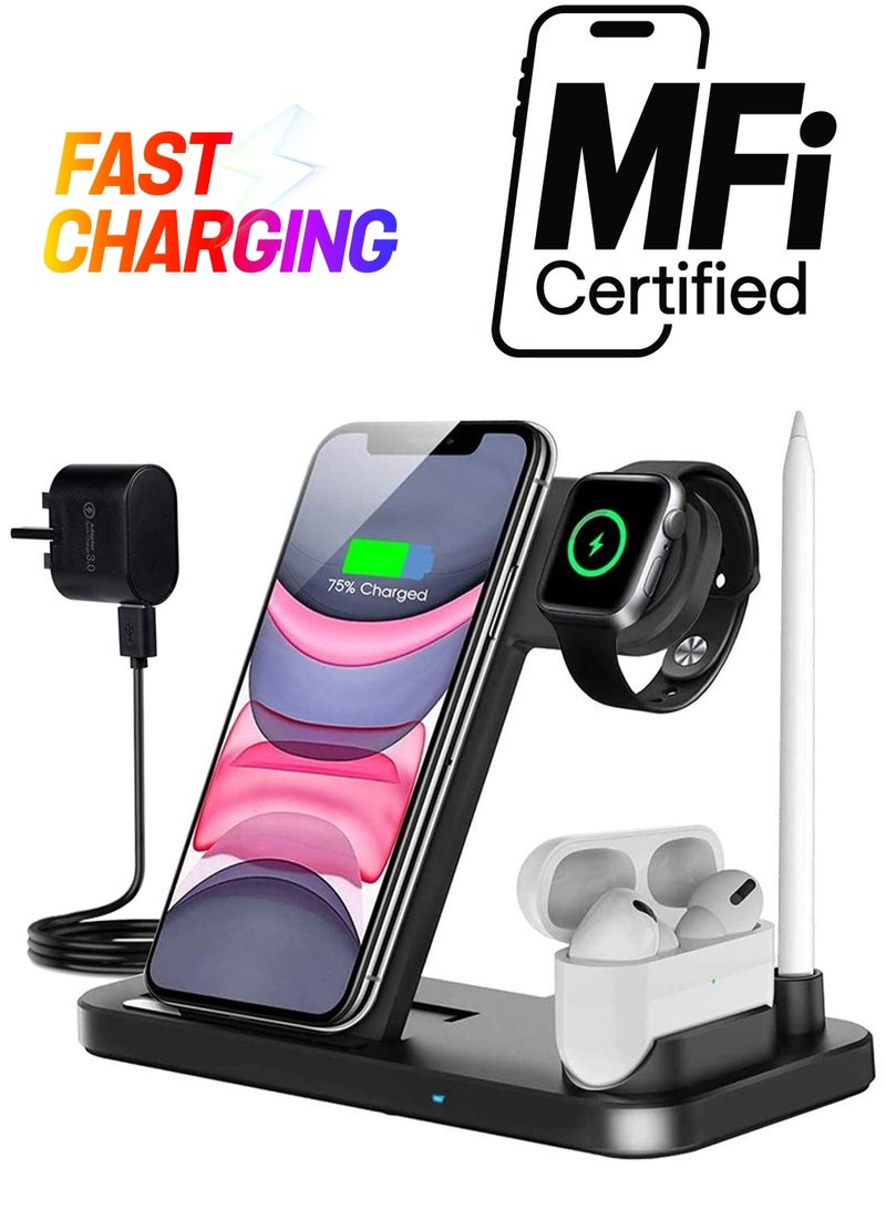 Phone Planet Professional Fast Wireless Charger for Apple iPhone/Android/Smartwatch and Air Pods  - Image 1
