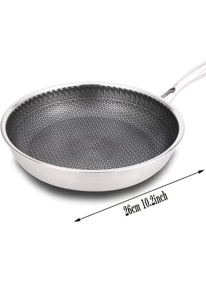 Generic - Stir Fry Pan Set: Nonstick Skillet for Induction & Gas – Chef's Choice Cookware with Honeycomb Surface - Image 1