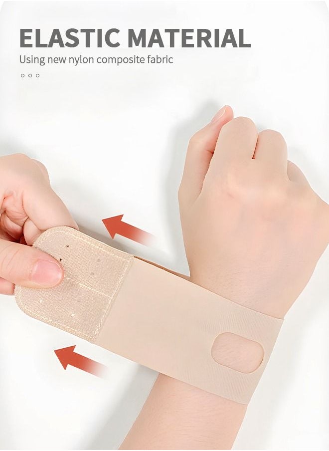 GROIC 2 Pcs Wrist Brace for TFCC Tears, Adjustable Support Ultra Thin Compression Wrist Wraps, Ergonomic Hand Wrist Wraps Compression Strap for Working Out Sport Weightlifting  - Image 3