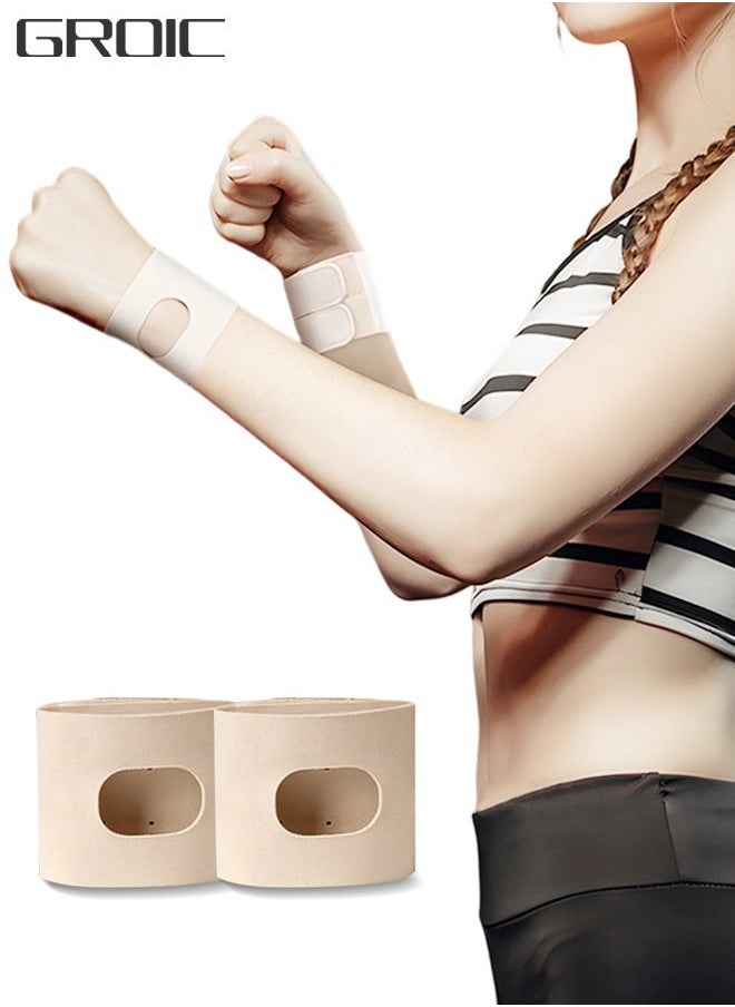 GROIC 2 Pcs Wrist Brace for TFCC Tears, Adjustable Support Ultra Thin Compression Wrist Wraps, Ergonomic Hand Wrist Wraps Compression Strap for Working Out Sport Weightlifting  - Image 1