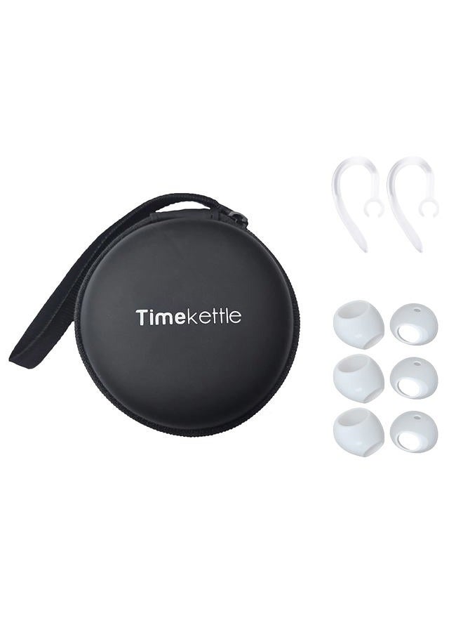 Timekettle Accessories for WT2 Edge/W3 and p1 Translator Earbuds, Including 1 Pair of Silicone Ear Hooks, 3 Pairs of Earmuffs, and 1 Carry Bag - Image 1