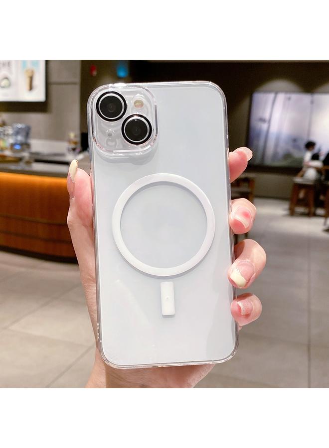 زبون جراب لهاتف iPhone 12 MagSafe PC جراب شفاف للهاتف مع شبكة غبار - Image 1