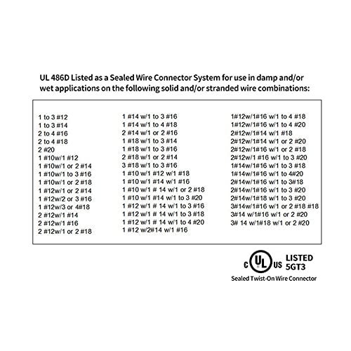 Dicio Waterproof Landscape Wire Connectors for 20-10 AWG 25 PCs UL Listed, Wire Connectors Nuts Best for Outdoor Landscape Lighting - Image 5