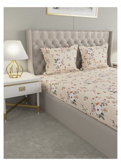 Raymond Raymond Home King Flat Sheet Super Soft 120 TC Pure Cotton (274x274 cm, 46x69 cm) Flat sheet & 2 PillowCases  - Image 3