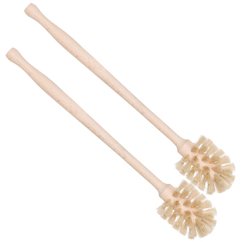 REDECKER Extra Long Bottle Brush Cleaner - Horsehair and Beechwood Handle for Vases, Pitchers, Mugs, and Baby Bottles, 16-1/2 Inch, Dense Natural Bristles - Long Handle Horse Hair Brushes - Image 1