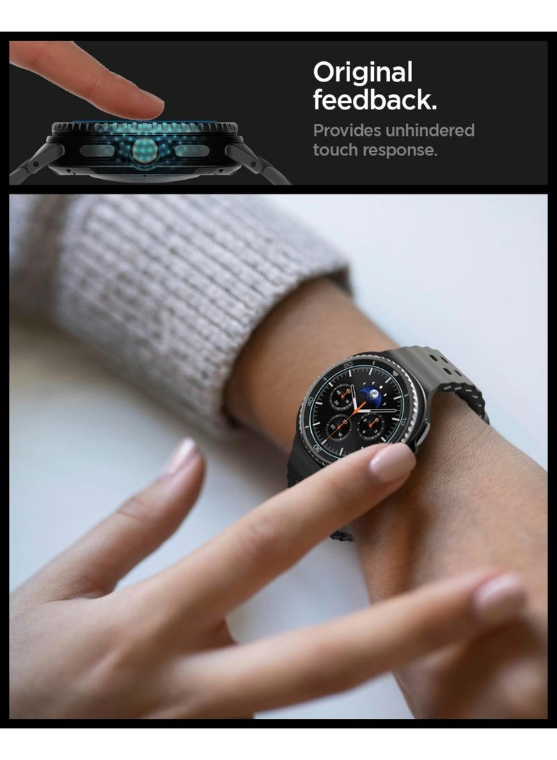 Spigen GLAStR EZ-Fit Samsung Galaxy Watch 8 Classic 46mm Screen Protector [2 PACK] Tempered Glass with Auto Align Install Kit - Image 4