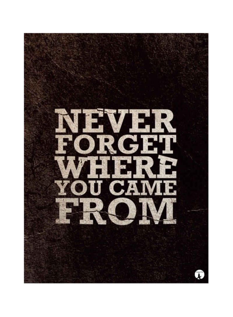 RKN English Phrases Mouse Pad Brown