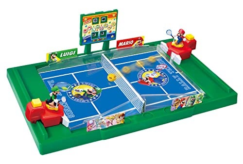 EPOCH Games Super Mario Rally Tennis Tabletop Skill and Action Game - Image 1