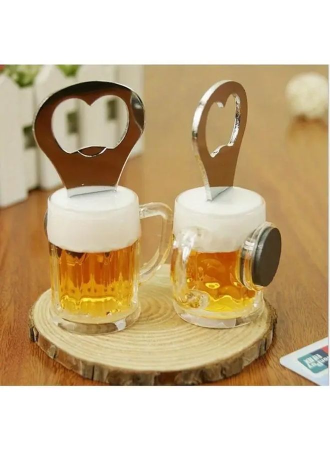 Magnetic Bottle Opener 1pc Heart Shaped Durable Plastic Home Decor Party Accessory Gift For Beer Lovers - Image 2