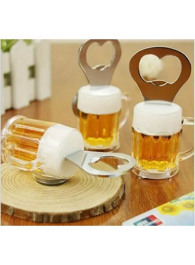 Magnetic Bottle Opener 1pc Heart Shaped Durable Plastic Home Decor Party Accessory Gift For Beer Lovers - Image 5