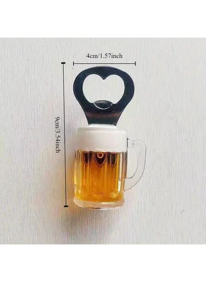 Magnetic Bottle Opener 1pc Heart Shaped Durable Plastic Home Decor Party Accessory Gift For Beer Lovers - Image 4