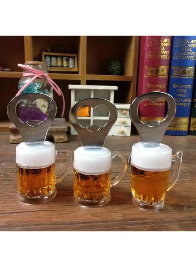 Magnetic Bottle Opener 1pc Heart Shaped Durable Plastic Home Decor Party Accessory Gift For Beer Lovers - Image 3