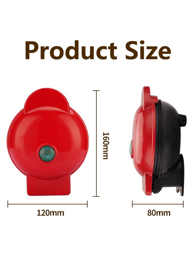 Arabest - Multipurpose Waffle/Home Bread/Pizza/Mini Baking Cake/Sandwich and Breakfast Maker 350 W Breakfast machine Red/Black - Image 1