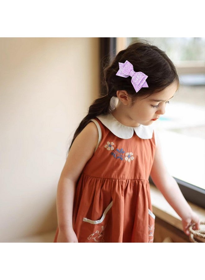 ميروكش مشابك شعر لامعة من Merimaid باللون الأرجواني مقاس 4 بوصات مع دبابيس شعر على شكل تمساح مزينة بالترتر اللامع للفتيات المراهقات والأطفال الصغار ومشجعات الأطفال وأزياء الهالوين وإكسسوارات ديكور للمدرسة وهدية عيد الميلاد - Image 5