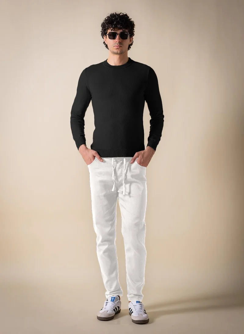 SHAPES KNITTED SLIM SWEATER