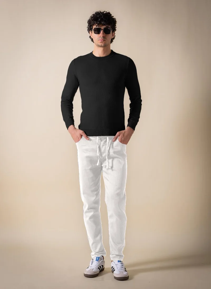 SHAPES KNITTED SLIM SWEATER