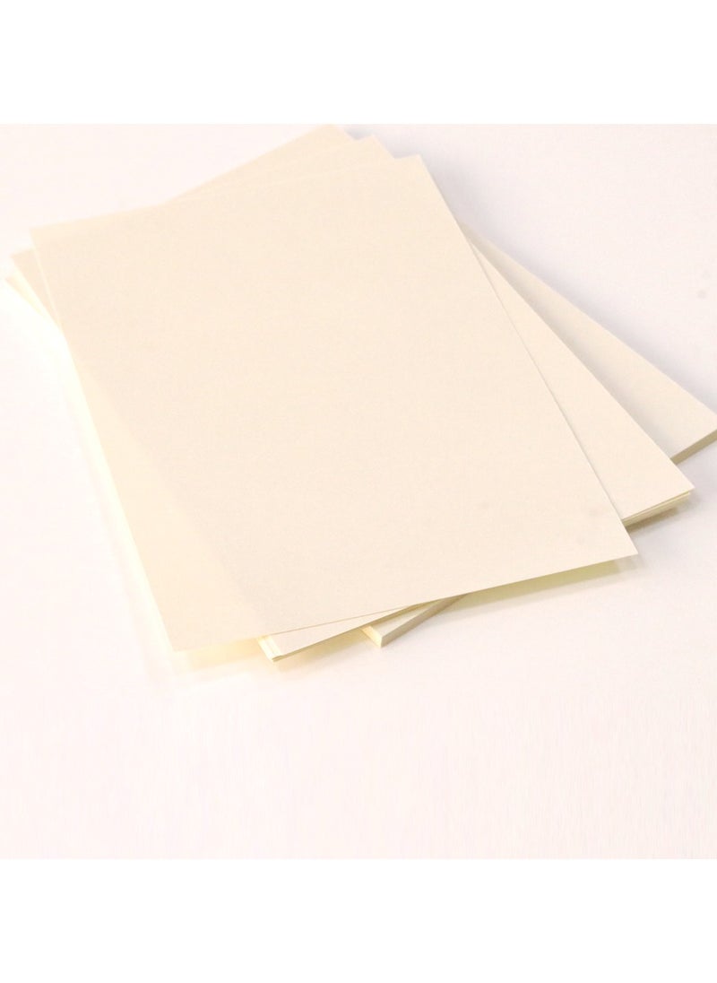 firstnock A5 Ice Gold Paper Ivory Finish | 120 GSM Wedding Invitations & Gift Notes, 50 Sheets  - Image 4