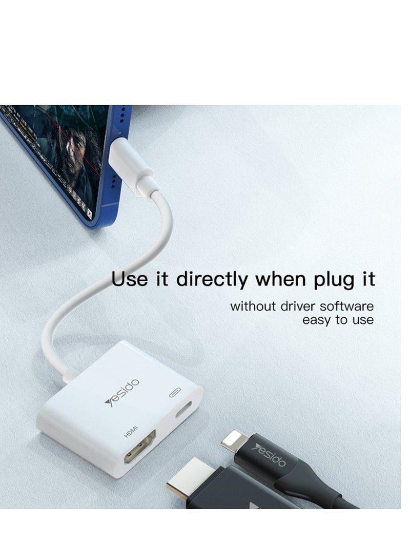 Yesido HM06 8 Pin to HDMI Audio Video Adapter - Image 3