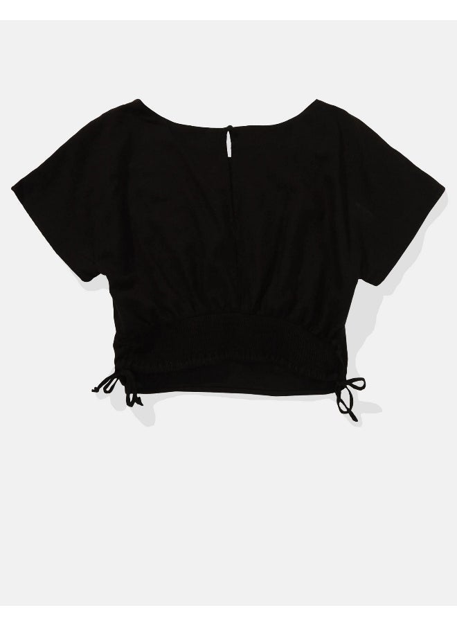امريكان ايجل Crew Neck Ruched Top  - Image 4