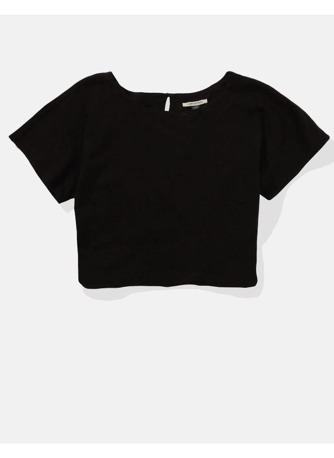 امريكان ايجل Crew Neck Ruched Top  - Image 3