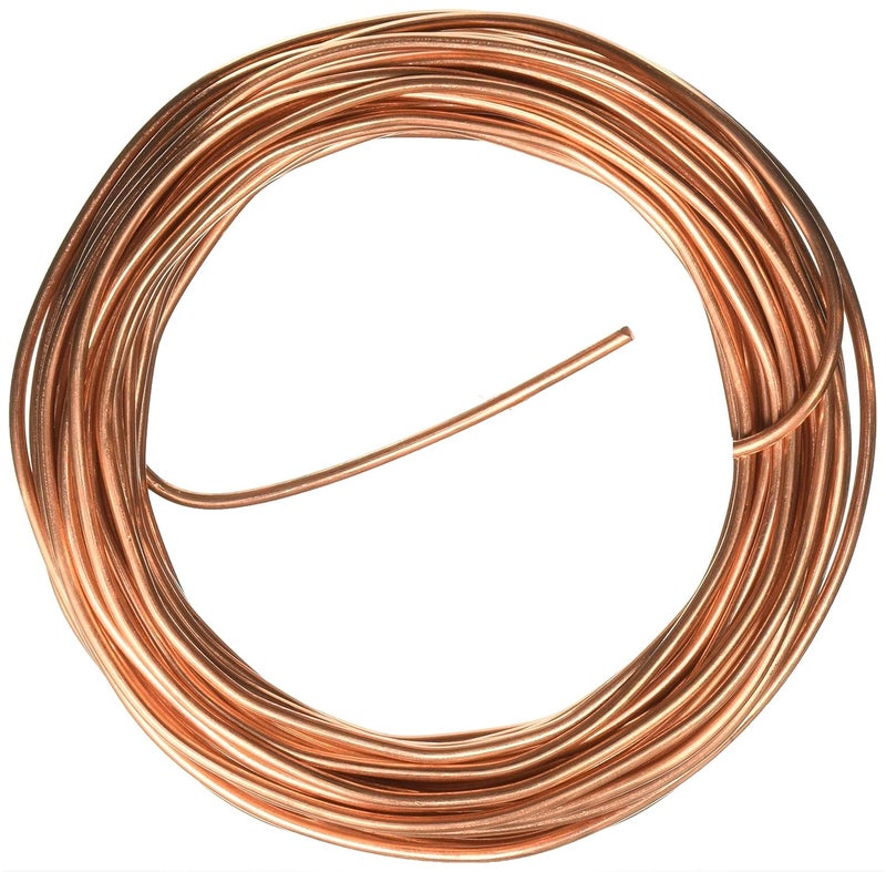 ART IFACT ART IFACT 20 Meters of Bare Copper Wire Dead Soft 999 Pure Copper Wire Without Enameled DIY Jewellery Artistic Science Projects 17 Guage 1422mm 