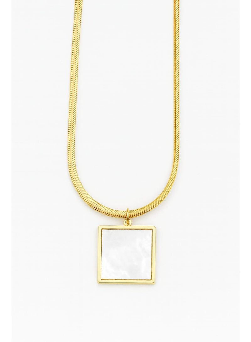 FLUFFY Women’s Necklace Square Geometric Pendant - Elegant Touch - Image 3
