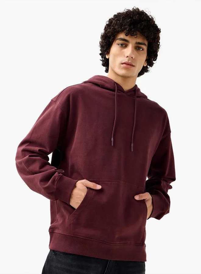 Lee Cooper Men Kangaroo Pocket Cotton Hooded Sweatshirt